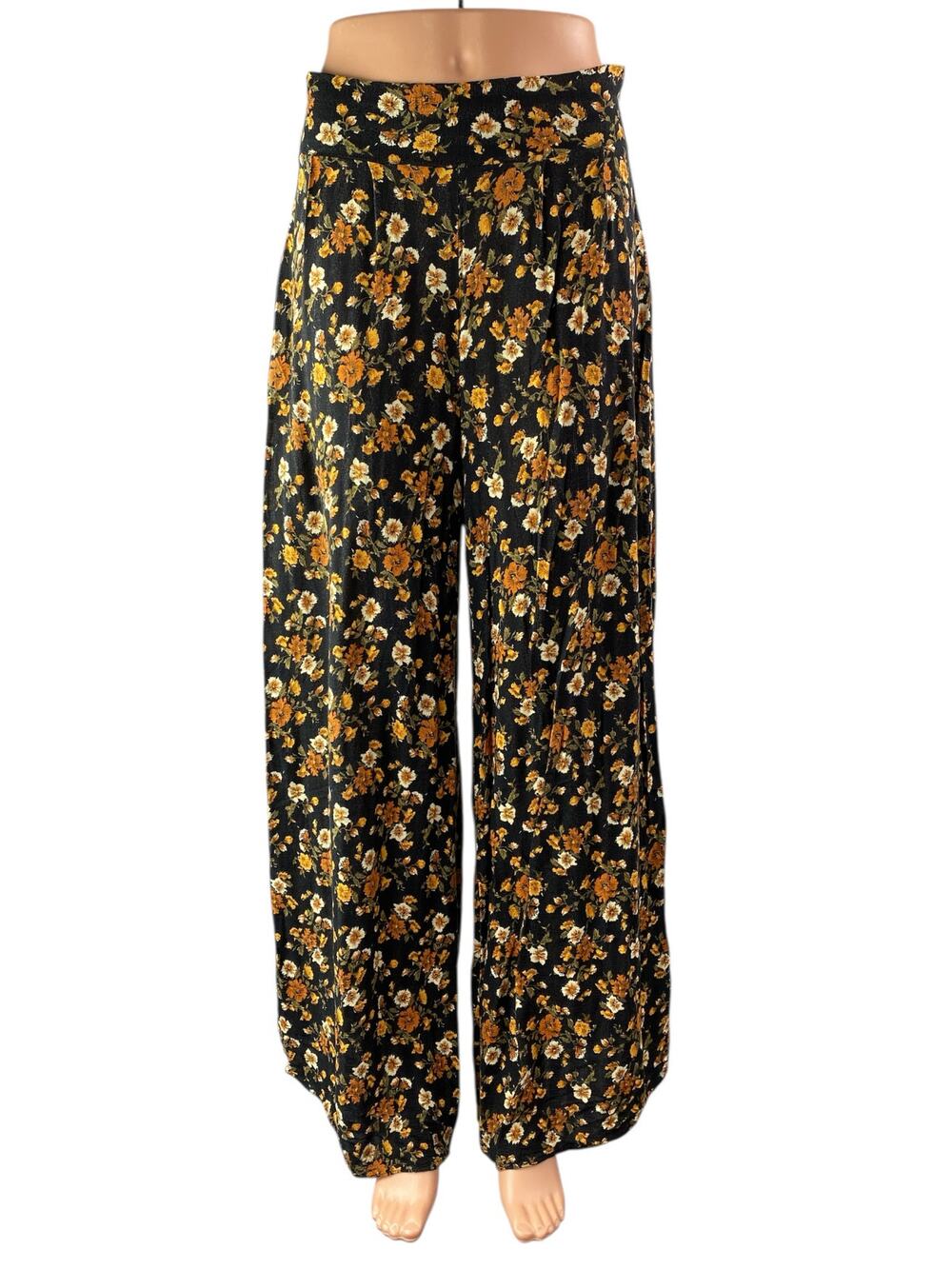 Urban Outfitters Multicolor Floral High Waist Palazzo Wide Leg Trousers Pants S